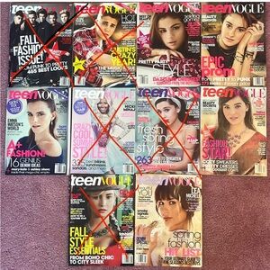 TEEN VOGUE Magazine Bundle of 4 Editions May 2013- April 2014 Y2K